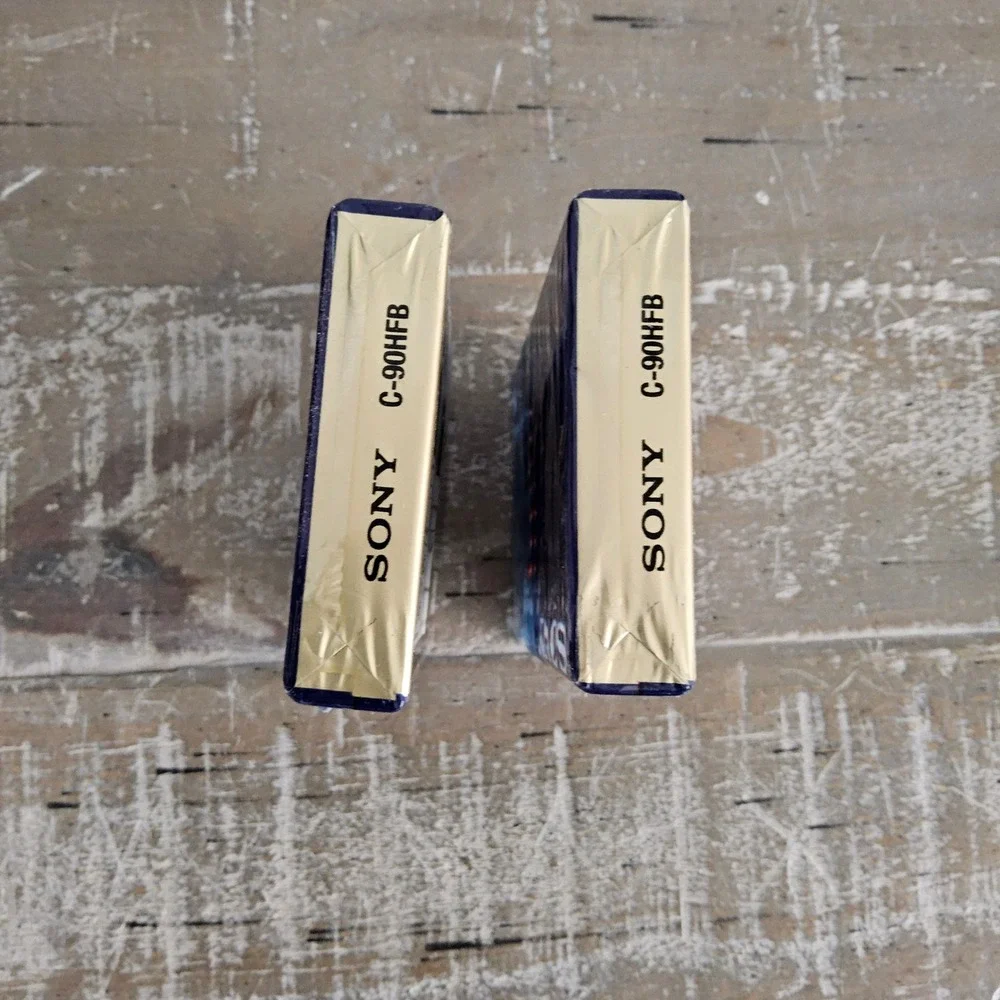 Sony‎ HiFi 90 Normal Bias Type I Blank Cassette Tapes Lot of 2 Sealed VTG